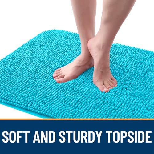 OLANLY Dog Door Mat for Muddy Paws 40x32, Super Absorbent Chenille Mud Mat
