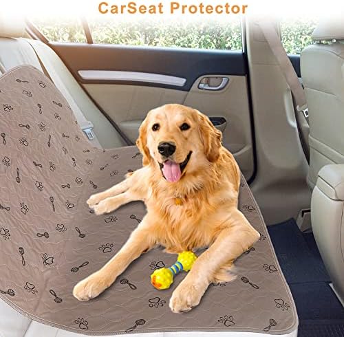 Peepeego 2Pack Pee Pads Washable 36”x48 +Free Dog Comb, Waterproof Rugs Non Slip