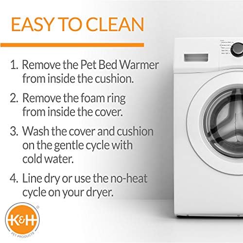 K&H Pet Products Thermo-Kitty Bed Deluxe Heated Cat Bed for Large Kitties - Indoor Heated Pet Bed for Dogs & Cats, Covered Cave Pet Tent, Machine Washable, Safety Listed - Large 20in Tan/Leopard