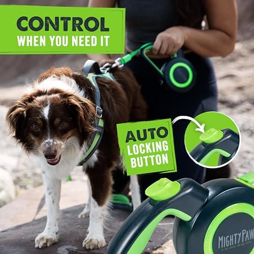 Mighty Paw Retractable Dog Leash 2.0, 16 Ft, for Medium Dogs, Heavy Duty