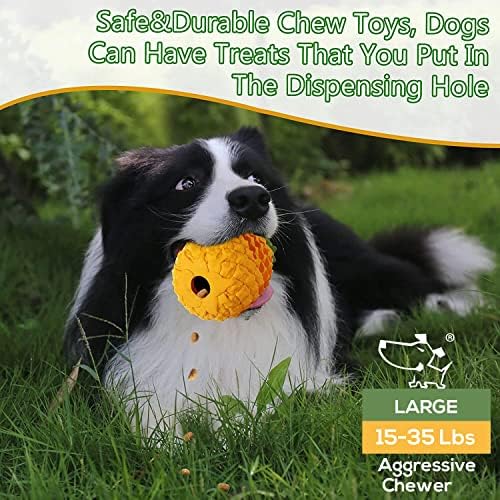 Indestructible Pineapple Dog Toy - Large Aggressive Chewers Training