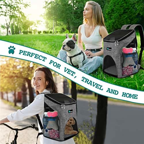 PetAmi Cat Backpack Carrier for Small Dogs and Large Cats, Airline Approved