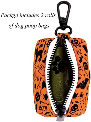 Lionet Paws Cute Dog Poop Bag Holder, Cotton Dogs Bags Dispenser, Matching Dog Collar