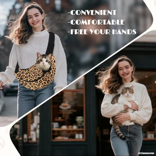 COEQINE Breathable Dog Carrier Sling Bag 10-15 Lbs for Small Puppies Cats