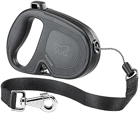 Extendable Leash for Large Dogs Flippy ONE Cord L, 5 m Retractable Cord, max 35 kg, Black
