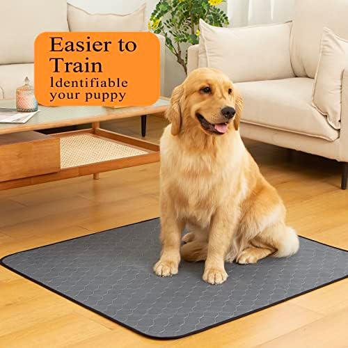 Bunlitent Washable Pee Pads for Dogs 24" x 36", 5 Pack, Ultra-Absorbent