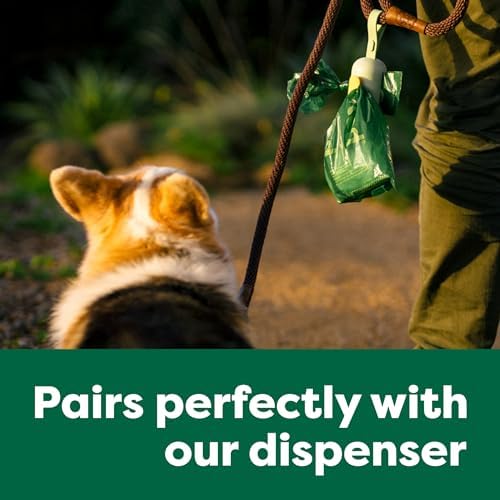 Earth Rated Poop Bags for Dogs Guaranteed Leak Proof and Extra Thick Waste Bag Refill Rolls, Unscented, 120 Bags (Pack of 3)
