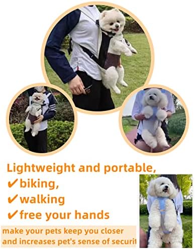 Dogs Cat Backpack Carriers for Small Dogs Frenchie Dog Yorkie Bags for Traveling Carrier for Puppy (Large(9-12lbs), A)
