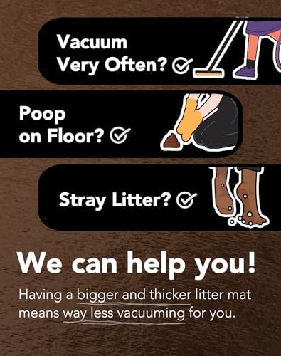 Lukamoo® Cute Double-Layer Litter Mat, Ideal for Any Cat Litter