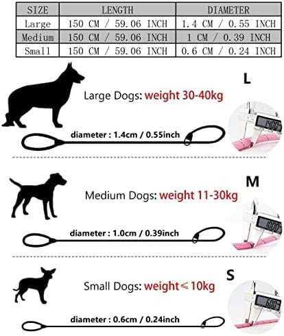 Puppy Pet Cat Dog Leash Collar Basic Accessories Reflective Retractable Dog Rope Pet Traction Belt 5FT(Medium 0.39IN, 24-66LB, Pink)