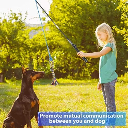 Flirt Pole for Dogs Interactive Chase Toy for Large Medium Small Puppy Dogs