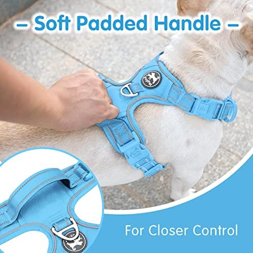 PoyPet Dog Harness and Leash Set, No Pull Vest with Front Clip and Handle