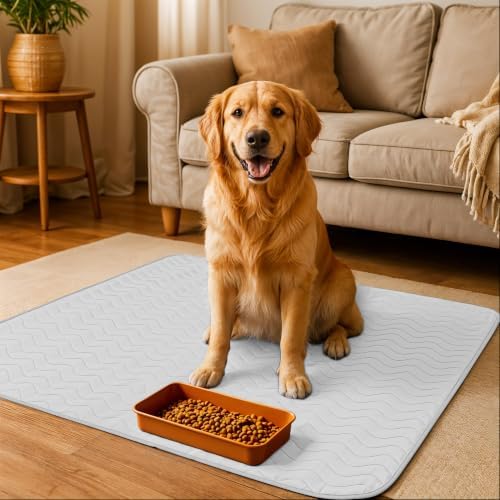 4 Pack Washable Pee Pads for Dogs 34" x 52", Waterproof Dog Training Pads