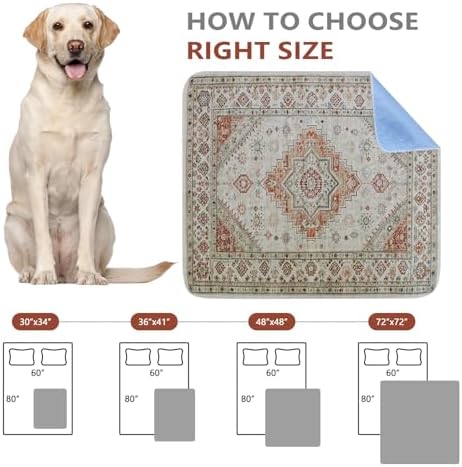 Qeils Washable Pee Pads, Super Absorbent Puppy Pads, 2 Pack 36"x41"