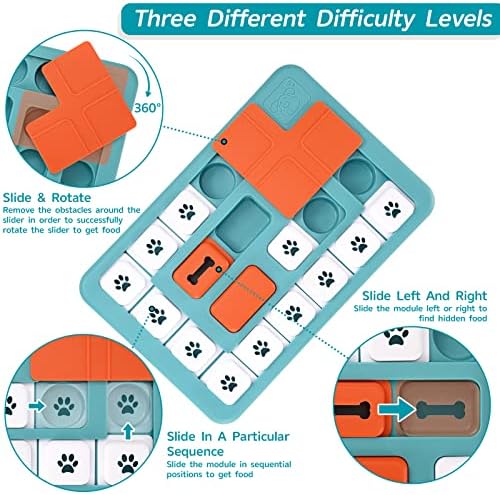 FOXMM Dog Puzzle Toys - Interactive IQ Training & Mental Stimulating Toys