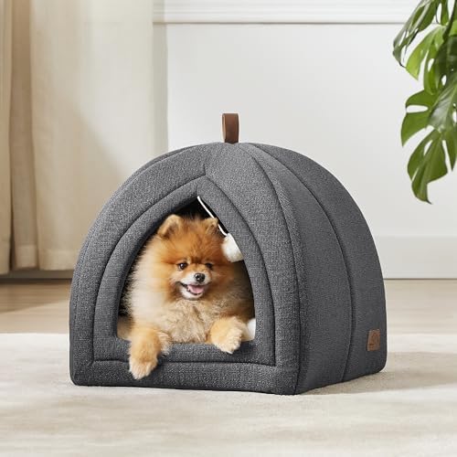 Bedsure 2in1 Cat Beds for Indoor Cats Cave for Kitten with Washable Pillow