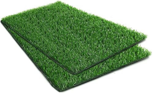 Artificial Grass Rug Turf for Dogs Indoor Outdoor Fake Grass for Dogs Potty Training Area Patio Lawn Decoration (29 x 20 Inch (Pack of 2))