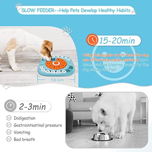 FOXMM Dog Puzzle Toys,Interactive Treat Puzzle Dog Toy for IQ Training