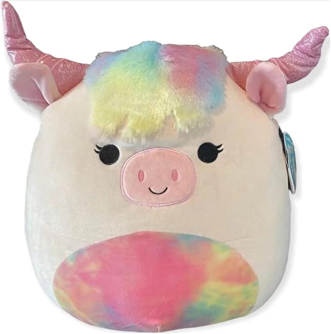 Squishmallow Official Kellytoy Collectible Plush Farm Squad Squishy Soft Animals (Rondah Longhorn Highland Cow, 14 Inch)