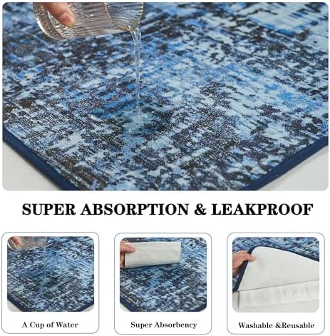 Qeils Washable Pee Pads for Dogs, Reusable Puppy Pads 36"x 24" 4 Pack