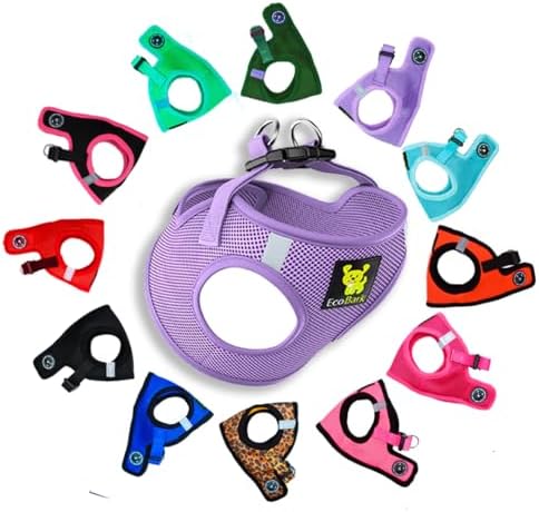EcoBark Step in Dog Harness, Small & Medium Breed Dogs, Lavender, Medium