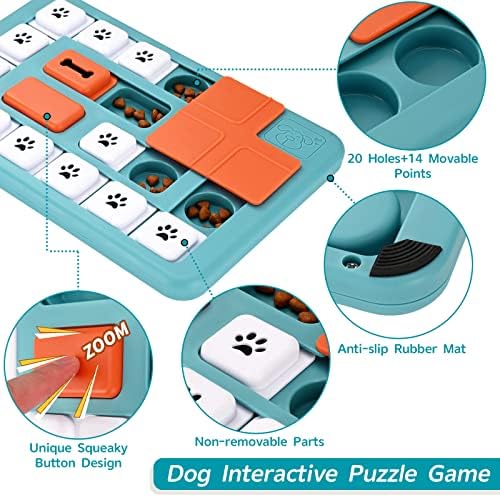 FOXMM Dog Puzzle Toys - Interactive IQ Training & Mental Stimulating Toys
