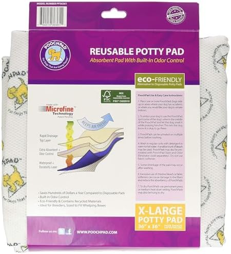 PoochPad Original Washable, Reusable Dog Potty Pad, X-Large