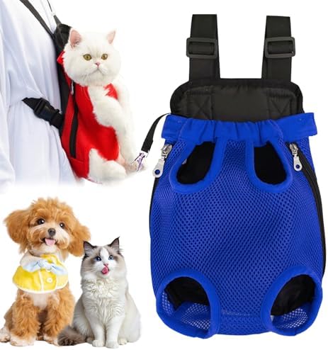 Celery Pets Pet Travel Leg-Out Backpack for Cats, Celery Pets Cat Carrier, Dog Carriers for Small Dogs Pet Backpack Carriers for Travel Hiking Cycling (Blue,Large)