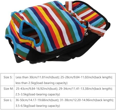 Luxshiny Pet Carrier Backpack Front Chest Mesh Puppy Dog Carrier Breathable Travel Bag for Small Cats and Dogs Outdoor Hiking Camping