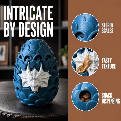 Dragon Egg Dog Chew Toys for Power Chewers - Toughest Indestructible