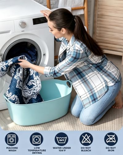 Washable Pee Pads for Dogs 36" x 72" - 2 Pack, Navy Blue, Stylish Reusable Puppy Training Pads - 100% Waterproof & Leak-Proof & Non-Slip, Potty Pads for Whelping, Crate, Floor