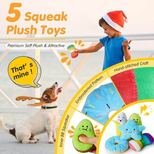 Zeaxuie 25 Pack Luxury Dog Chew Toys, Puppy Toys for Teething Small Dogs