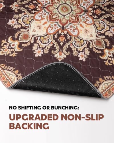 Washable Pee Pads for Dogs 36" x 36" - 4 Pack, Brown, Stylish Reusable Puppy Training Pads - 100% Waterproof & Leak-Proof & Non-Slip, Potty Pads for Whelping, Crate, Floor