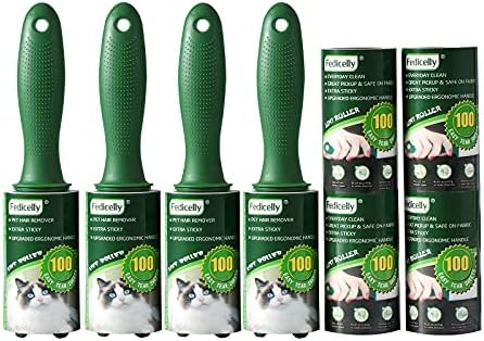 Fedicelly Lint Rollers Pet Hair Extra Sticky Clothes,Cat Dog Hair Remover Laundry Furniture Carpet,Total 800 Sheets Lint Remover Brush for Couch