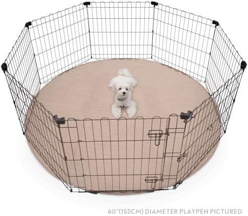 Paw Inspired Round Washable Pee Pads for Dogs, 60" Extra Large Size