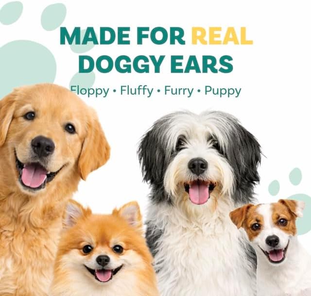 Scrubby Pet Dog Ear Wipes for Dogs | Extra Thick with Aloe Vera & Eucalyptus | 250 Count | Hypoallergenic Ear Cleaner for Dogs with Pearl Texture for Deeper Clean
