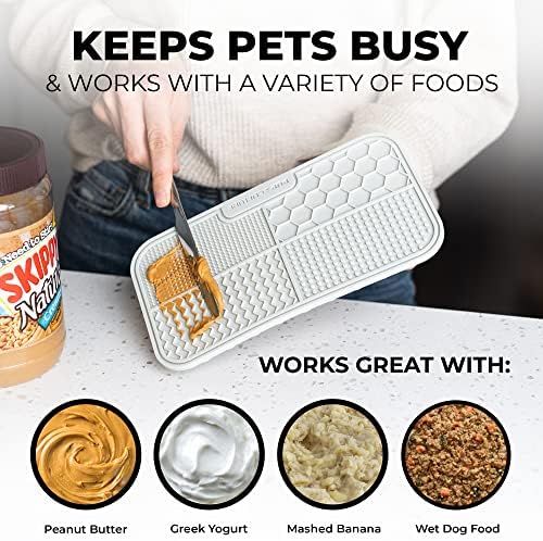 Pup Culture Dog Lick Mat for Dogs, Feeding Pad for Anxious Pets Plus 4 Different Puzzles for Mental Stimulation for Dogs - Supports Mental, Dental, and Digestive Health, Bite Resistant and Heavy Duty