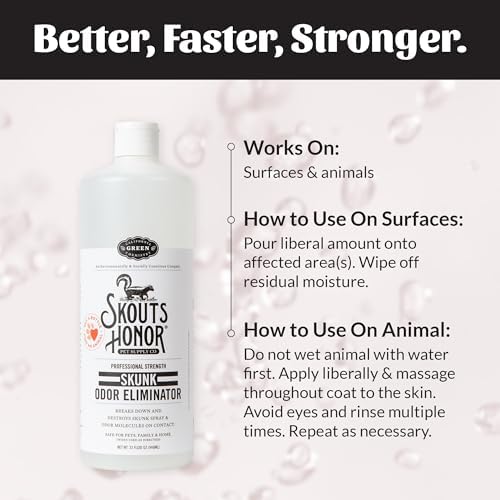 SKOUT'S HONOR Skunk Odor Eliminator for Pets, 32 oz