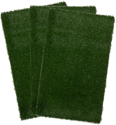 PETMAKER Artificial Grass Pee Pads for Dogs, 3 Pack, 44” x 26.5”