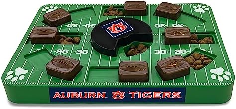 Pets First NCAA Auburn Tigers Puzzle Toy, Puzzle Treat Dog Toy, Interactive Dog Treat Toy, Dog Puzzle Feeding Slow Toy