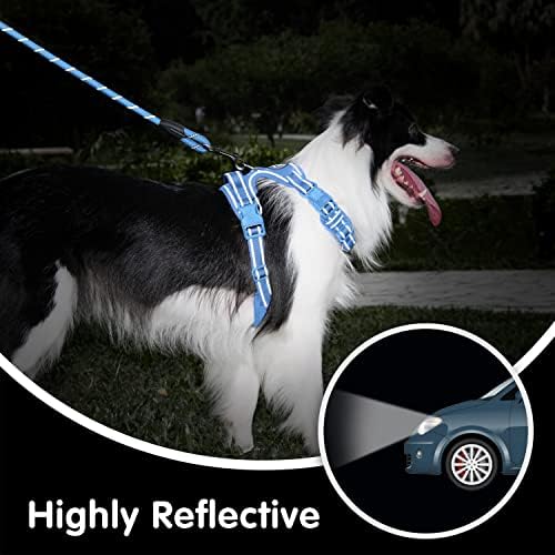 PoyPet Dog Harness and Leash Set, No Pull Vest with Front Clip and Handle