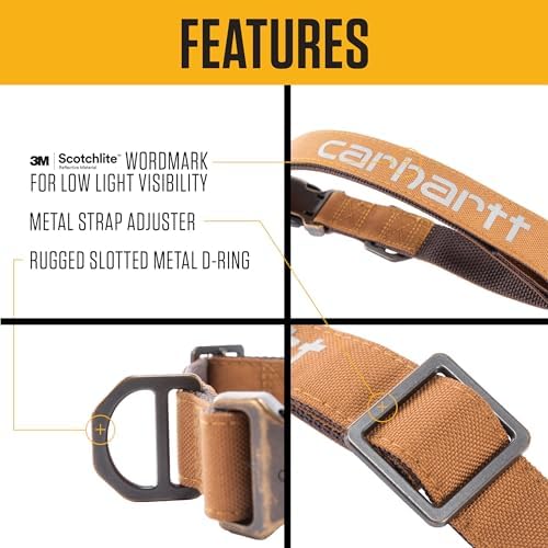 Carhartt Field Nylon Dog Collar Carhartt Brown Medium