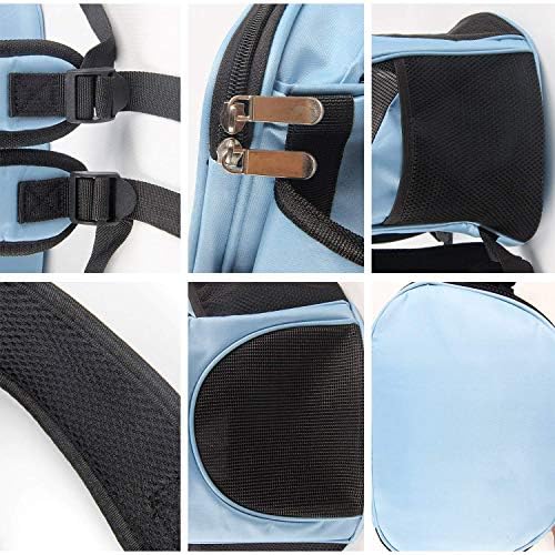 ESUPPORT Dog Carrier Backpack, Pets Bag Carrier Pet Outdoor Backpack Holds Dogs up to 3 kg, Dog Travel Bag with Mesh Window for Walking Hiking Bike Camping Outdoor and Motorcycle