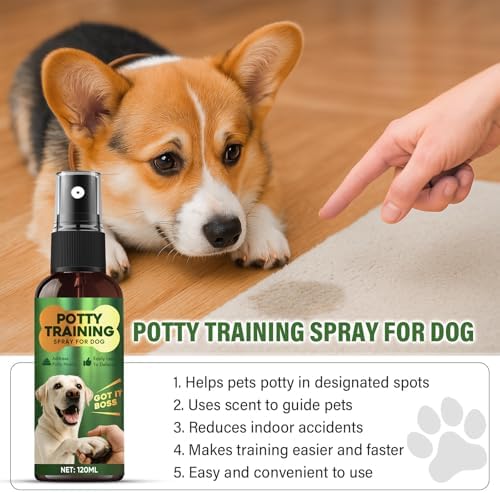 Potty Training Spray for Dogs, Indoor and Outdoor Housebreaking Aid, 120ml