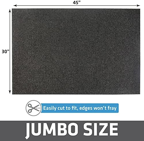 Drymate Cat Litter Box Mat, Litter Trapping Mat, Charcoal, 30x45 Jumbo XXL