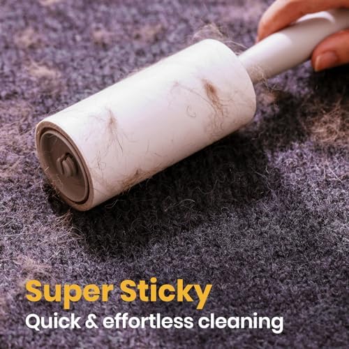 DELOMO Lint Roller for Pet Hair Extra Sticky, Mega Value Set of 1000 Sheets