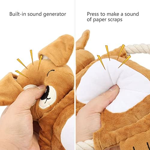 Squeaky Dog Toys , Funny Dog Toys Stuffed Plush Dog Toy , Cute Dog Rabbit Dog Birthday Gift Dog Chew Toys Pet Toys for Small Medium and Large Dogs(Green Rabbit)