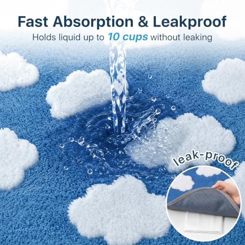 LOOBANI Reusable Pee Pads for Dogs Extra Large, 36"x72", 2 Pack, Blue