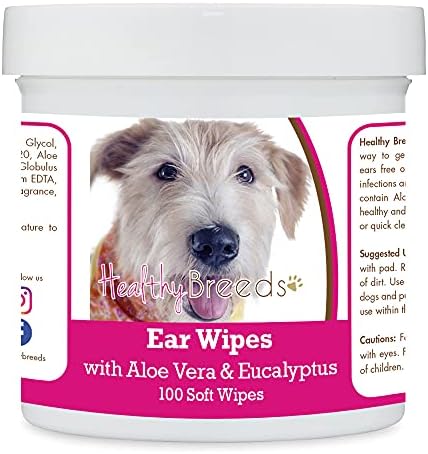 Healthy Breeds Glen of Imaal Terrier Ear Cleaning Wipes with Aloe & Eucalyptus for Dogs 100 Count