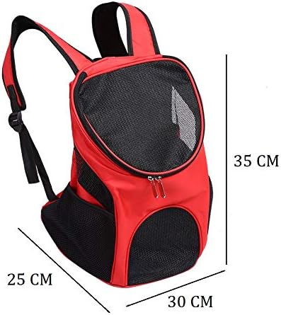 ESUPPORT Dog Carrier Backpack, Pets Bag Carrier Pet Outdoor Backpack Holds Dogs up to 3 kg, Dog Travel Bag with Mesh Window for Walking Hiking Bike Camping Outdoor and Motorcycle